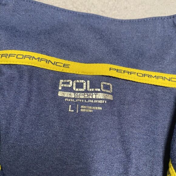 Polo Sport Ralph Lauren 1/4 Zip Blue Performance Pullover Thermovent Golf Preppy - Picture 3 of 8